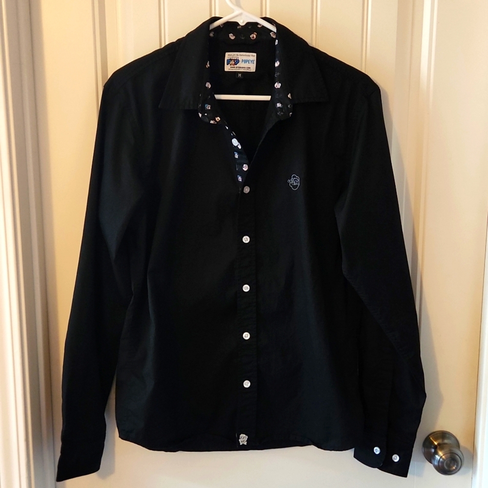 Popeye limited edition black buttonup shirt - Picture 1 of 11